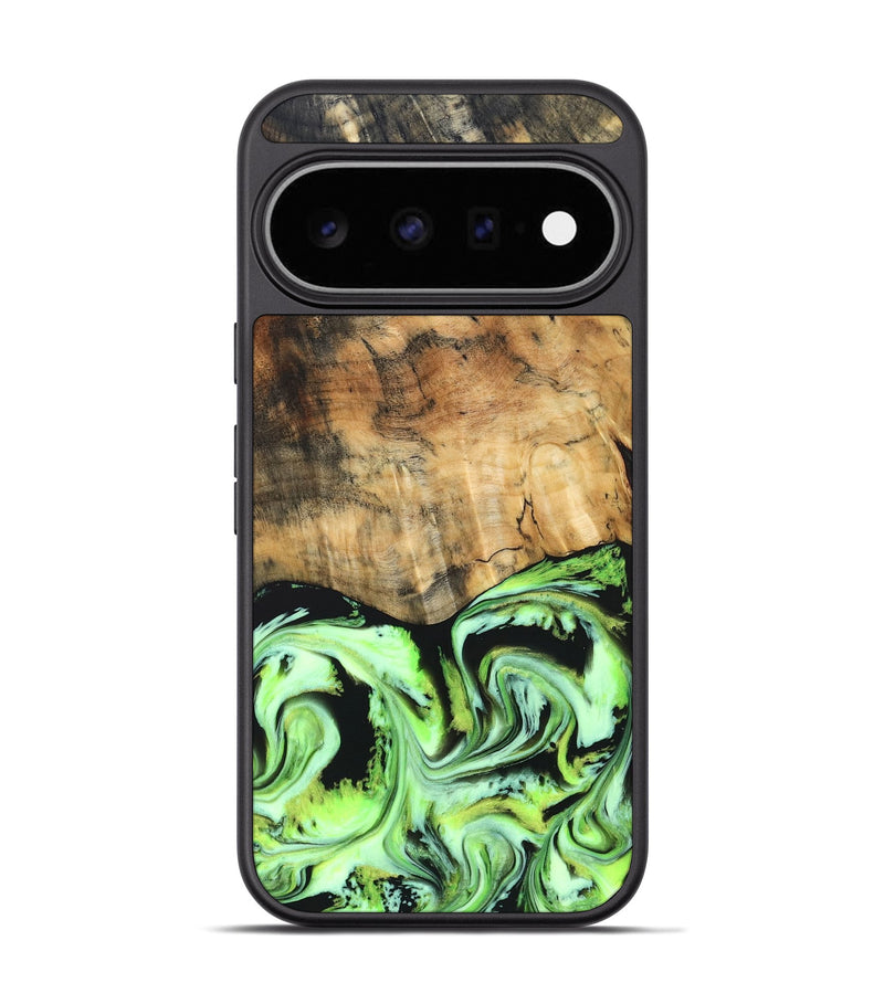 Pixel 11 Pro Wood Phone Case - Domenic (Neon, 830532)