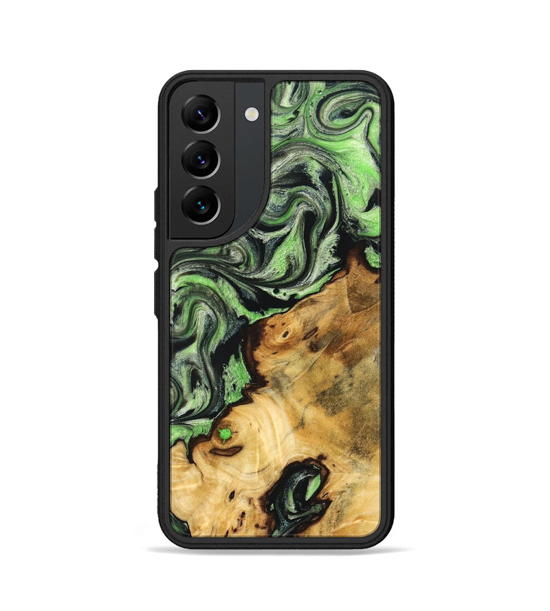 Galaxy S22 Wood Phone Case - Lisette (Green, 830536)