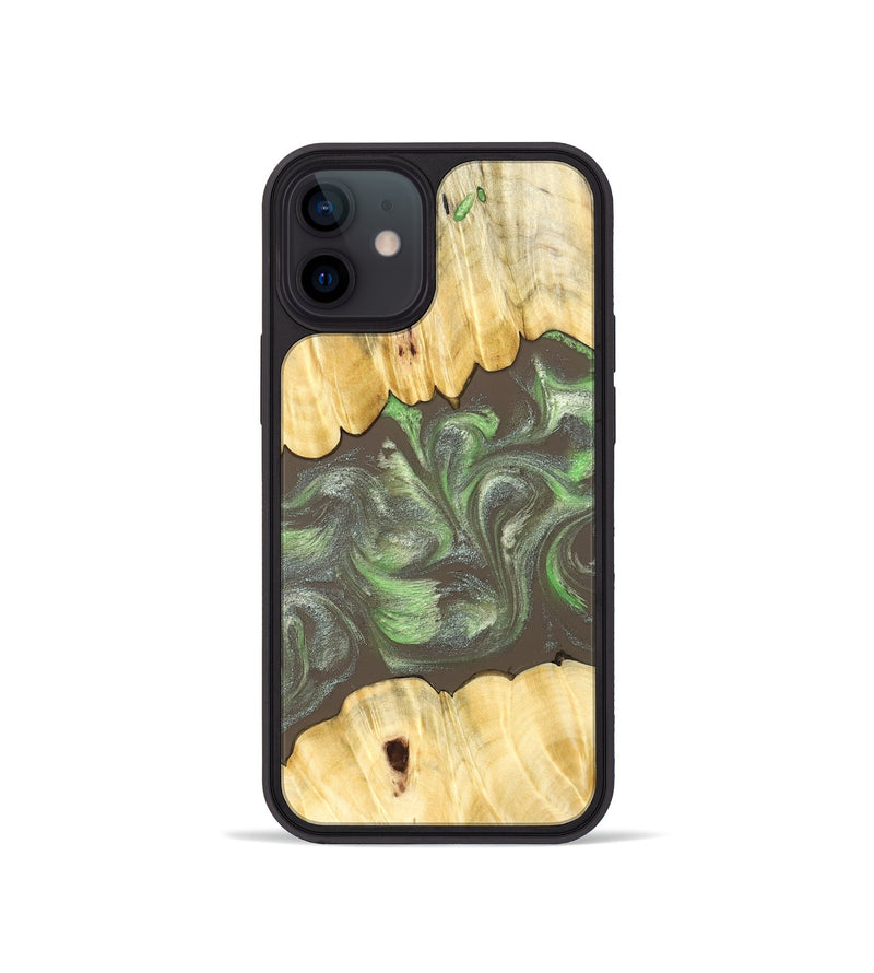 iPhone 12 mini Wood Phone Case - Aleena (Neon, 830539)