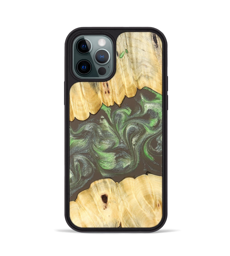 iPhone 12 Pro Wood Phone Case - Aleena (Neon, 830539)