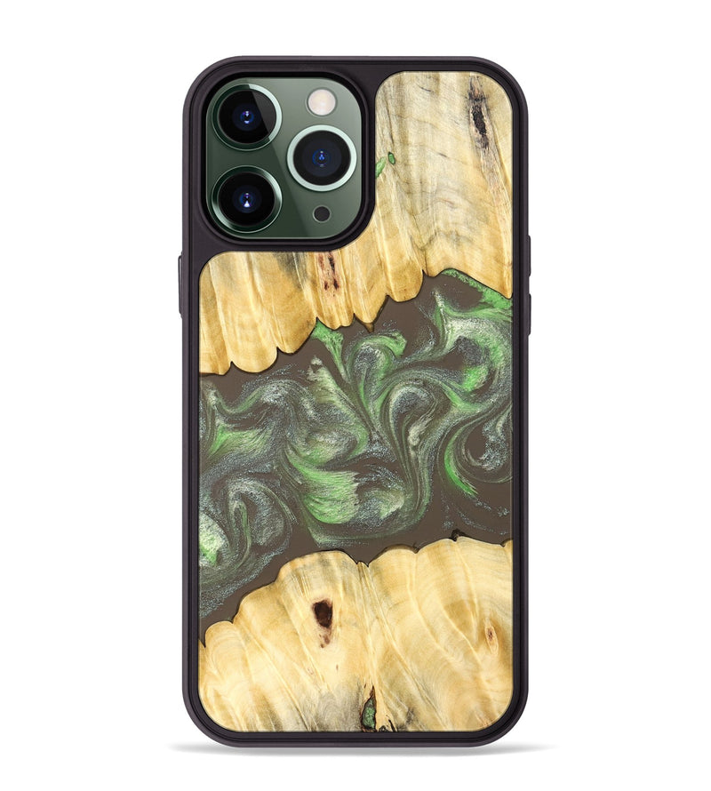 iPhone 13 Pro Max Wood Phone Case - Aleena (Neon, 830539)