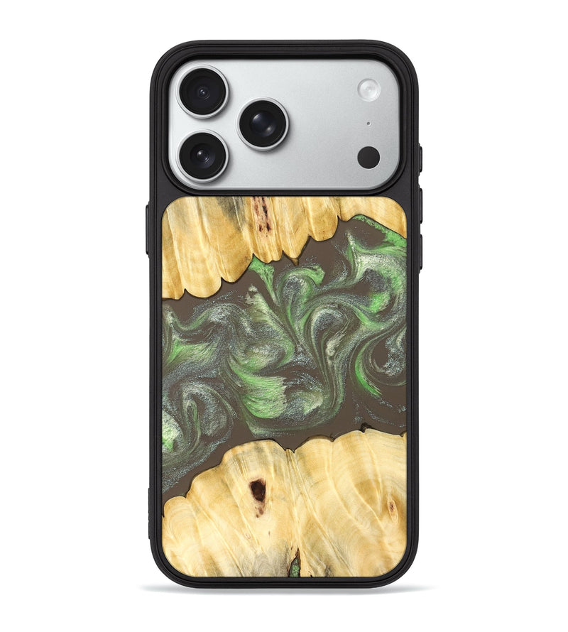iPhone 18 Pro Max Wood Phone Case - Aleena (Neon, 830539)