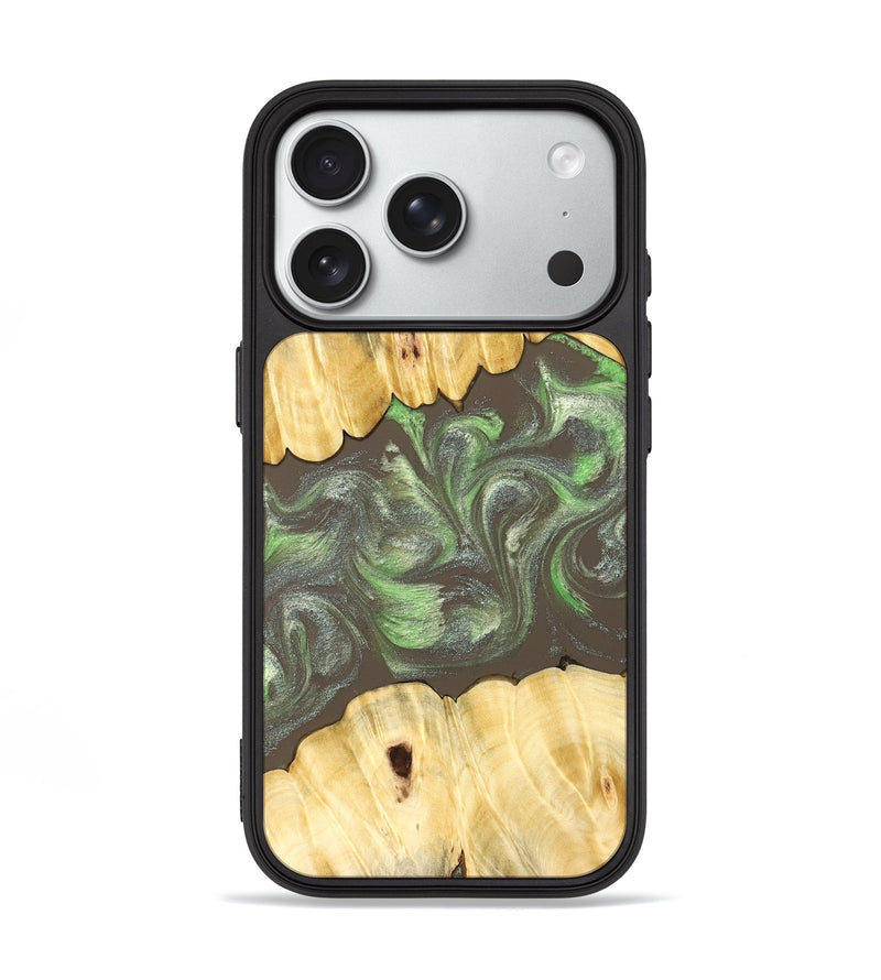 iPhone 18 Pro Wood Phone Case - Aleena (Neon, 830539)