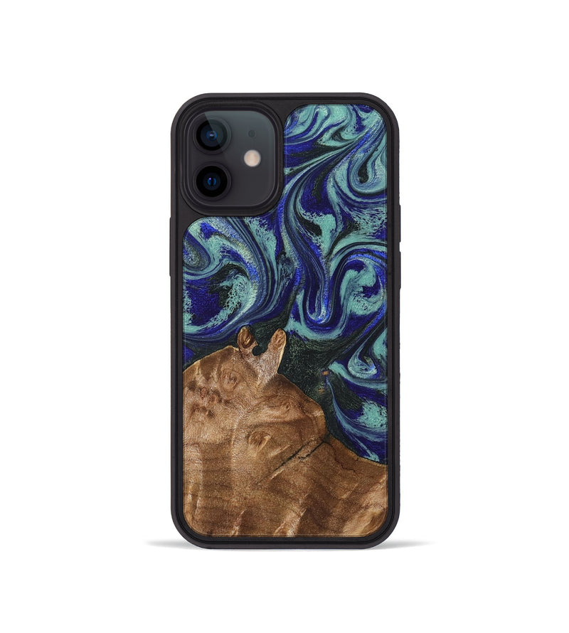 iPhone 12 mini Wood Phone Case - Mila (Green, 830540)