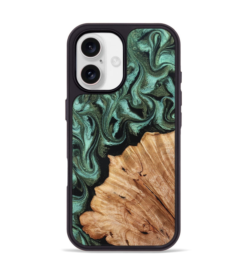 iPhone 17 Wood Phone Case - Ned (Green, 830541)