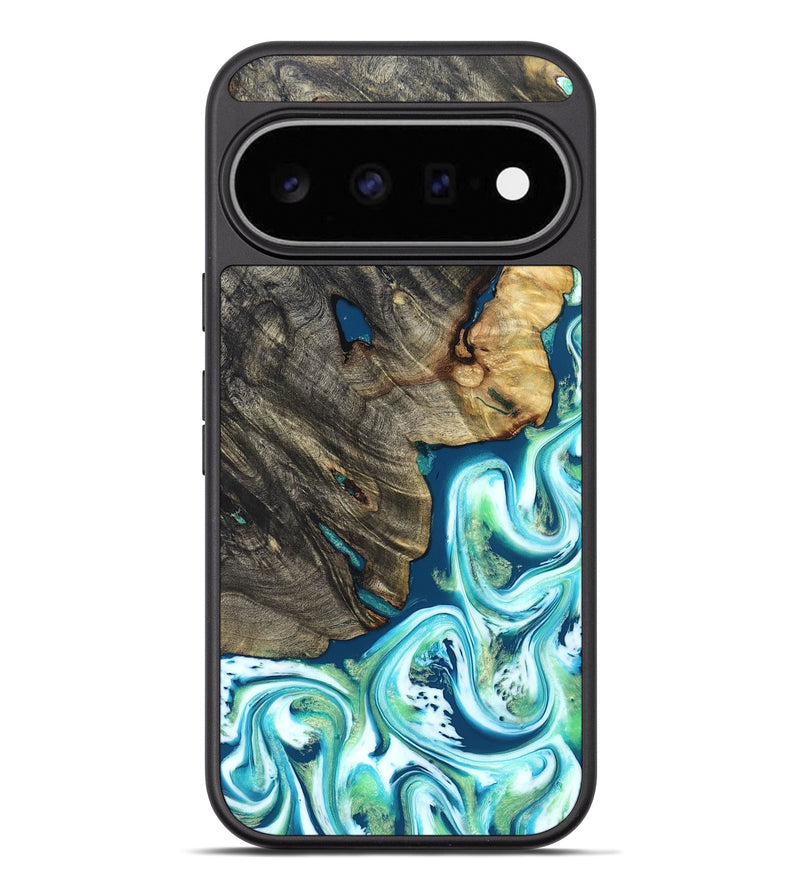 Pixel 11 Pro XL Wood Phone Case - Tea (Blue, 830542)