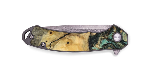 EDC Wood Pocket Knife - Polly (Green, 830544)