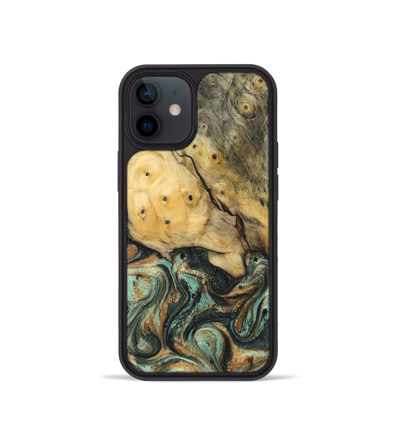 iPhone 12 mini Wood Phone Case - Polly (Green, 830544)