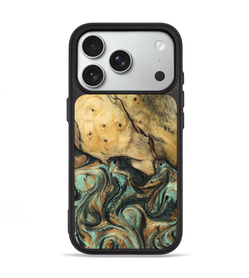 iPhone 18 Pro Wood Phone Case - Polly (Green, 830544)