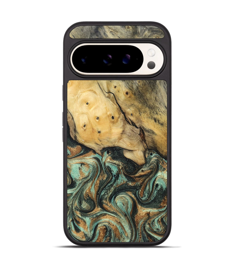 Pixel 9 Wood Phone Case - Polly (Green, 830544)