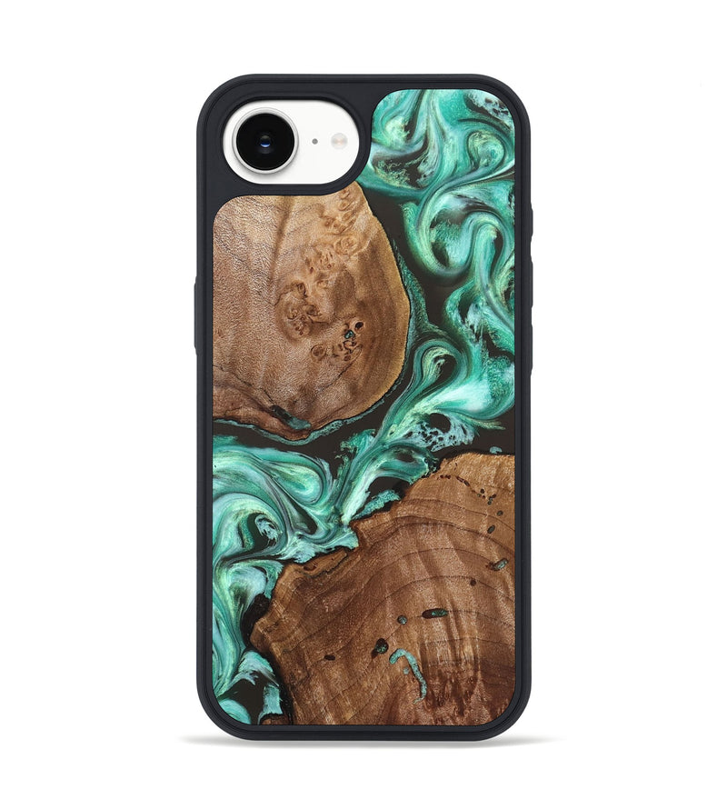 iPhone 17e Wood Phone Case - Maxie (Green, 830545)