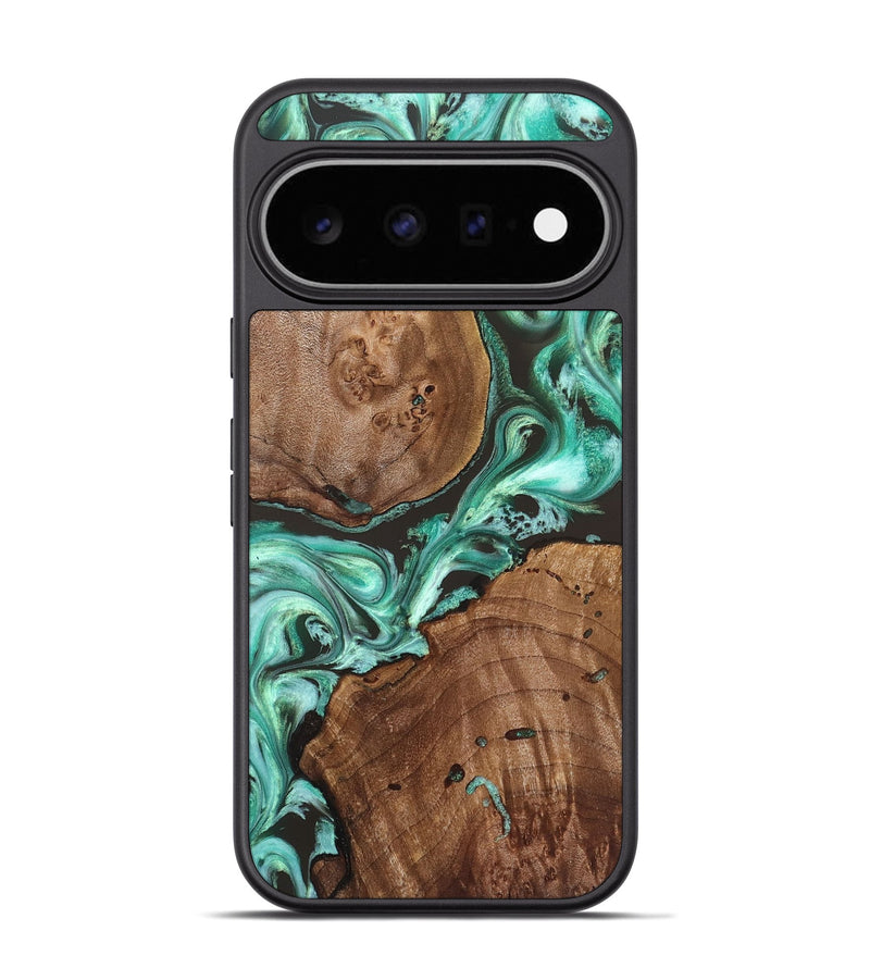 Pixel 11 Pro Wood Phone Case - Maxie (Green, 830545)