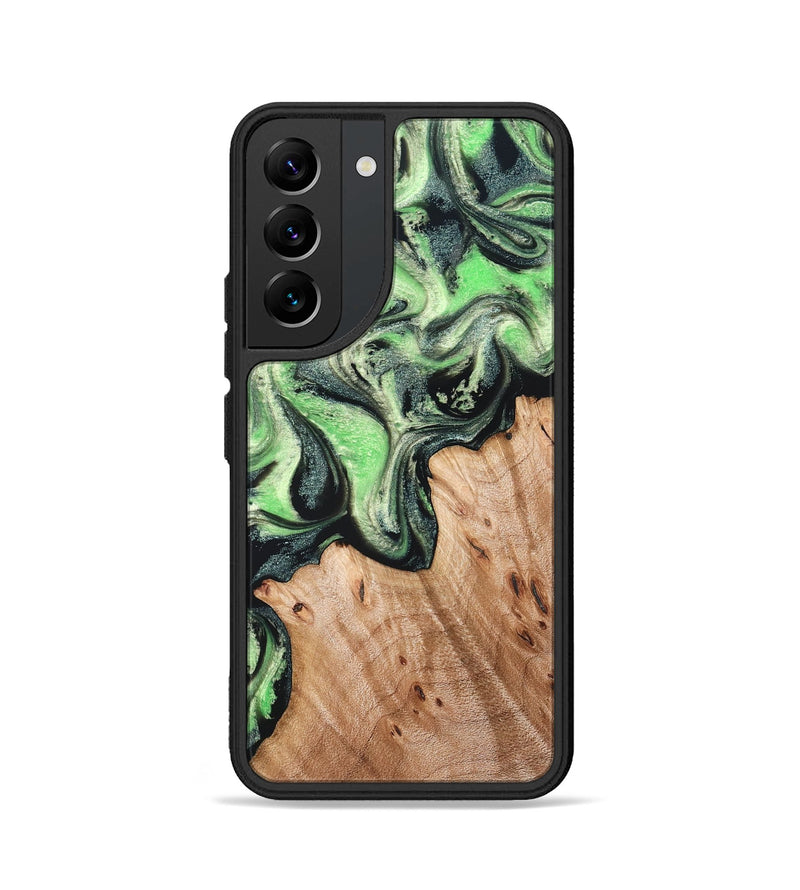 Galaxy S22 Wood Phone Case - Libbie (Green, 830547)