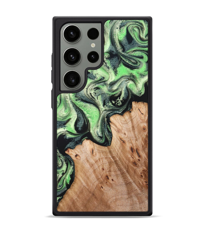 Galaxy S24 Ultra Wood Phone Case - Libbie (Green, 830547)