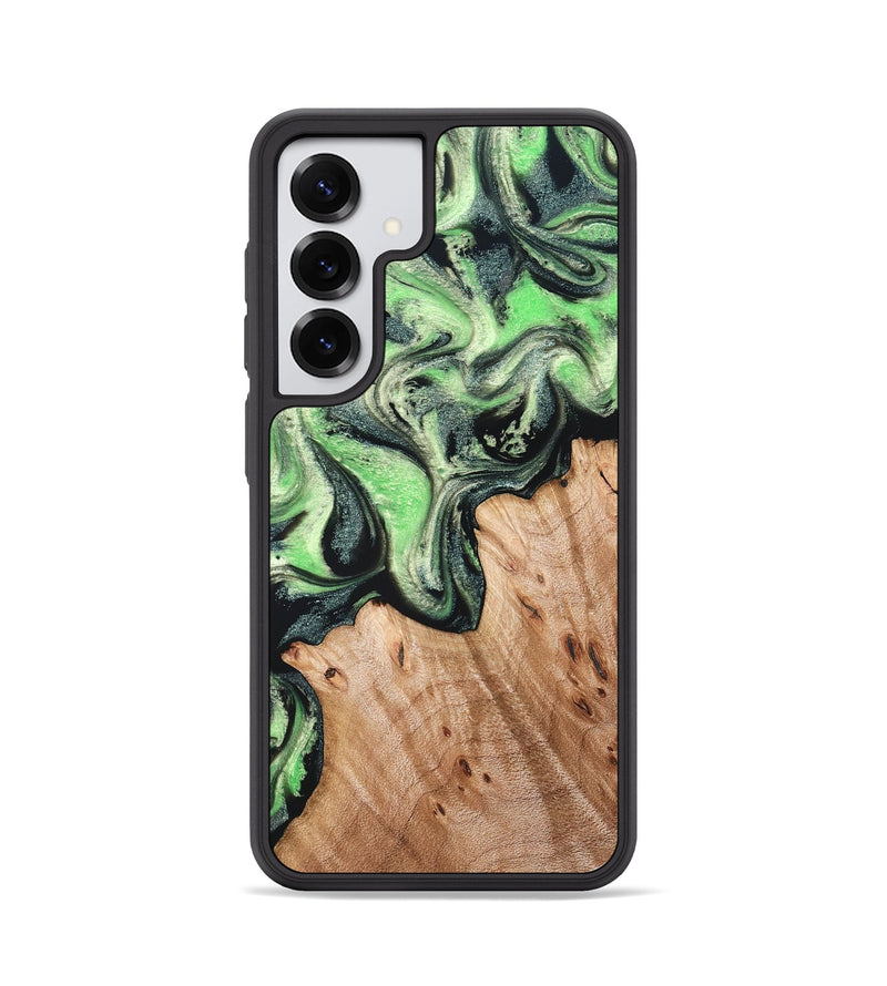 Galaxy S25 Wood Phone Case - Libbie (Green, 830547)