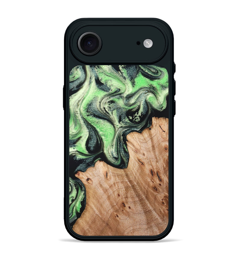iPhone 17 Air Wood Phone Case - Libbie (Green, 830547)