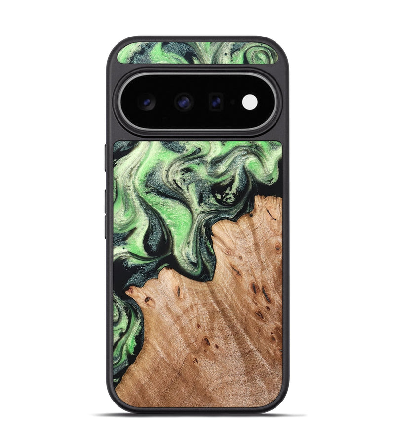 Pixel 11 Pro Wood Phone Case - Libbie (Green, 830547)