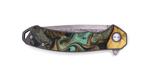 EDC Wood Pocket Knife - Randall (Green, 830548)