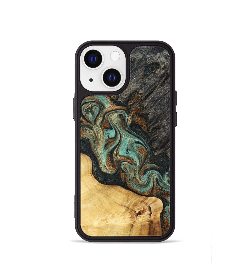 iPhone 13 mini Wood Phone Case - Randall (Green, 830548)