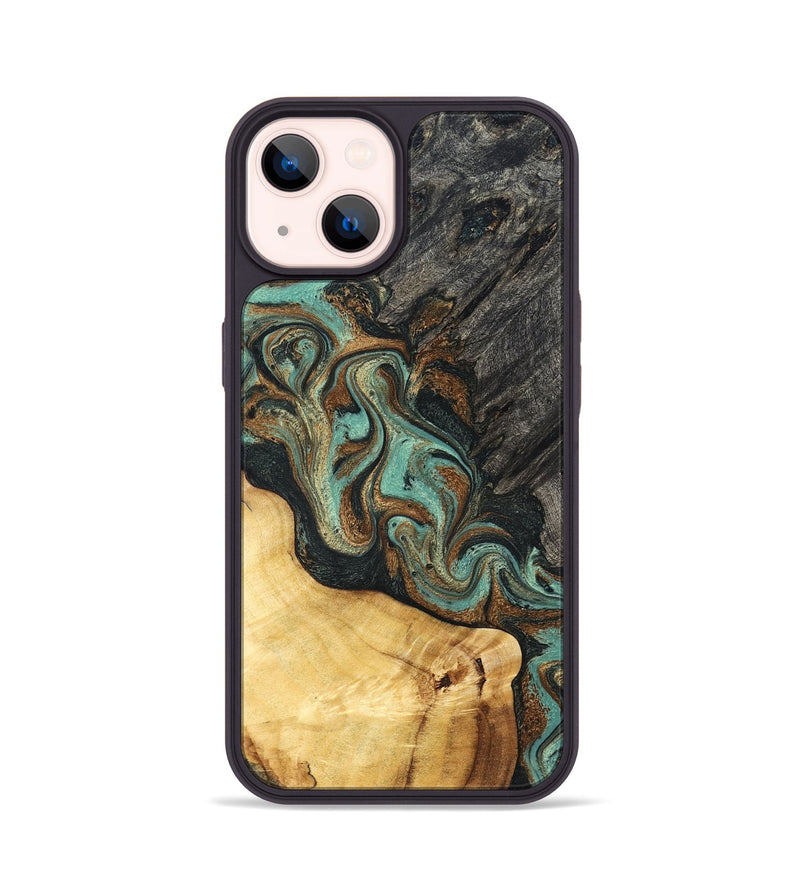 iPhone 14 Wood Phone Case - Randall (Green, 830548)