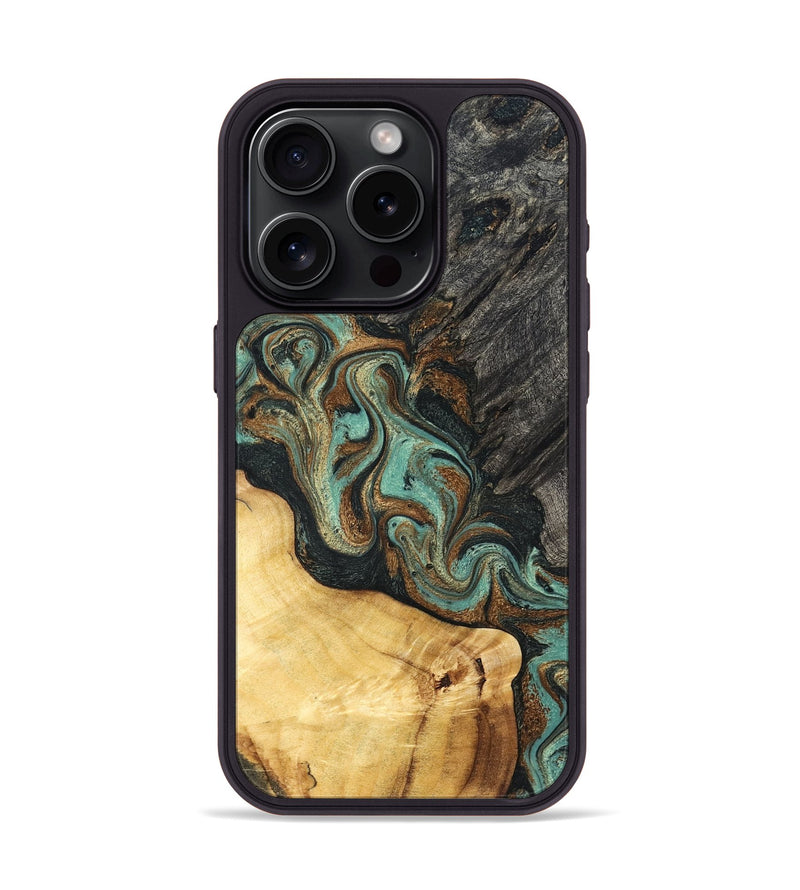 iPhone 15 Pro Wood Phone Case - Randall (Green, 830548)
