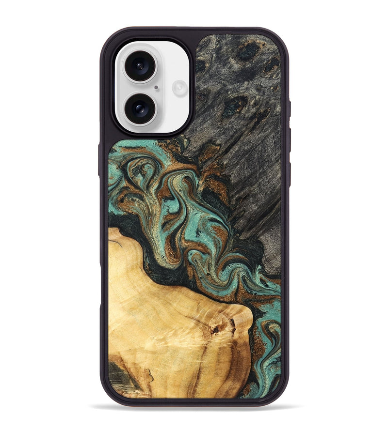 iPhone 16 Plus Wood Phone Case - Randall (Green, 830548)