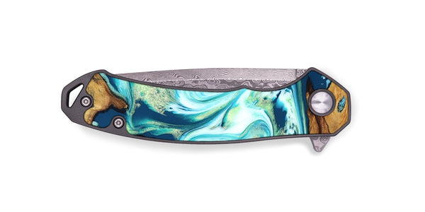 EDC Wood Pocket Knife - Nathaly (Blue, 830549)