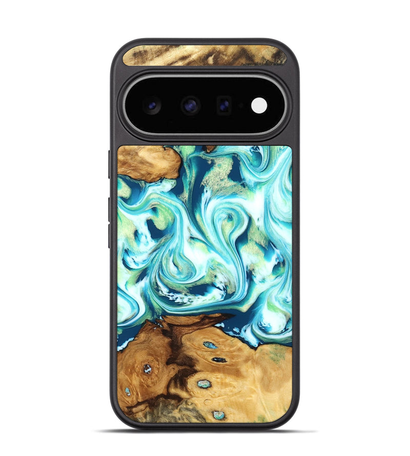 Pixel 11 Wood Phone Case - Nathaly (Blue, 830549)