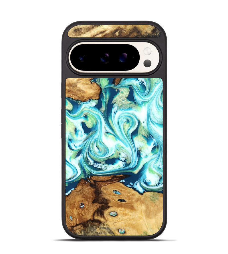 Pixel 9 Wood Phone Case - Nathaly (Blue, 830549)