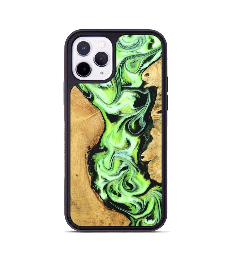 iPhone 11 Pro Wood Phone Case - Caspian (Neon, 830551)