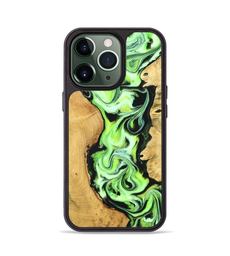 iPhone 13 Pro Wood Phone Case - Caspian (Neon, 830551)