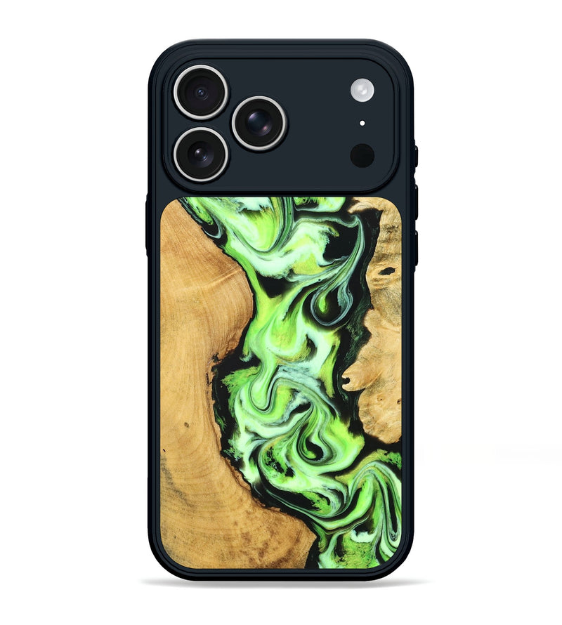 iPhone 17 Pro Max Wood Phone Case - Caspian (Neon, 830551)