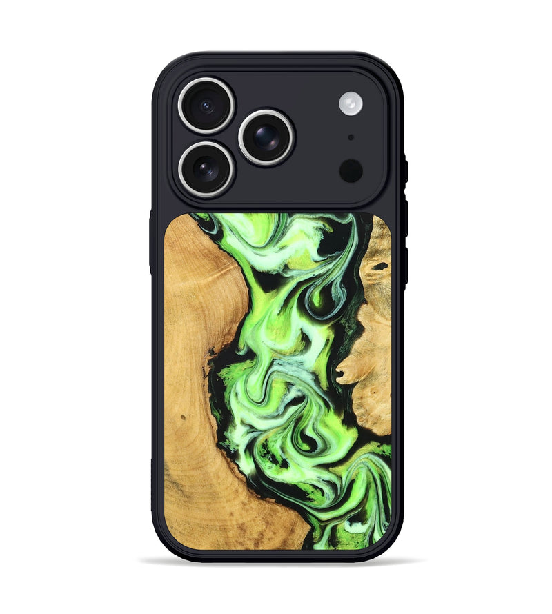 iPhone 17 Pro Wood Phone Case - Caspian (Neon, 830551)