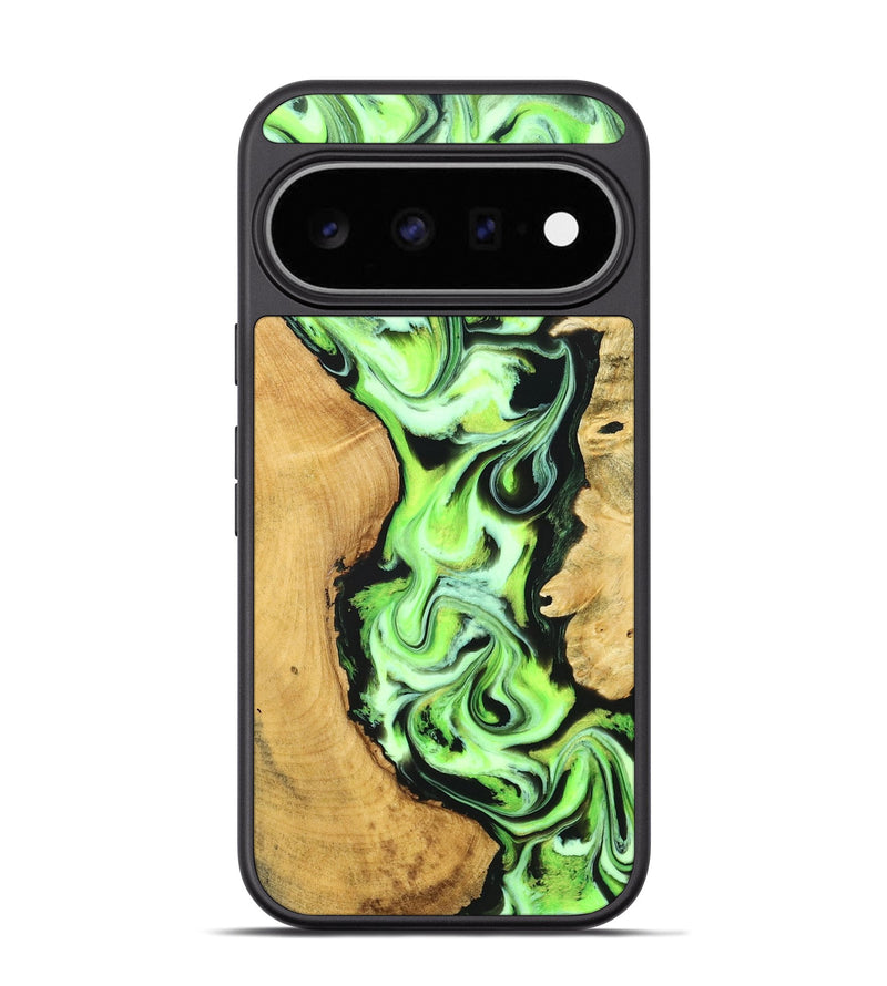 Pixel 11 Pro Wood Phone Case - Caspian (Neon, 830551)
