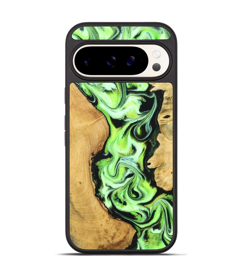 Pixel 9 Pro Wood Phone Case - Caspian (Neon, 830551)