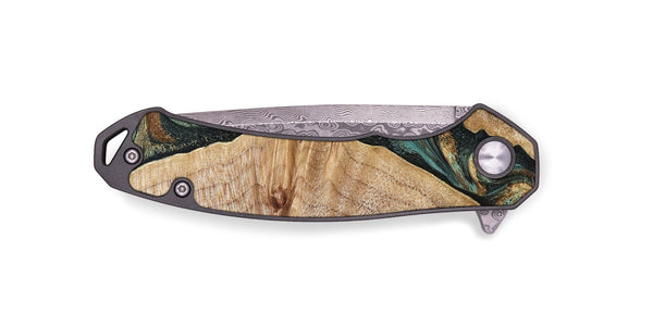 EDC Wood Pocket Knife - Emmalee (Green, 830552)