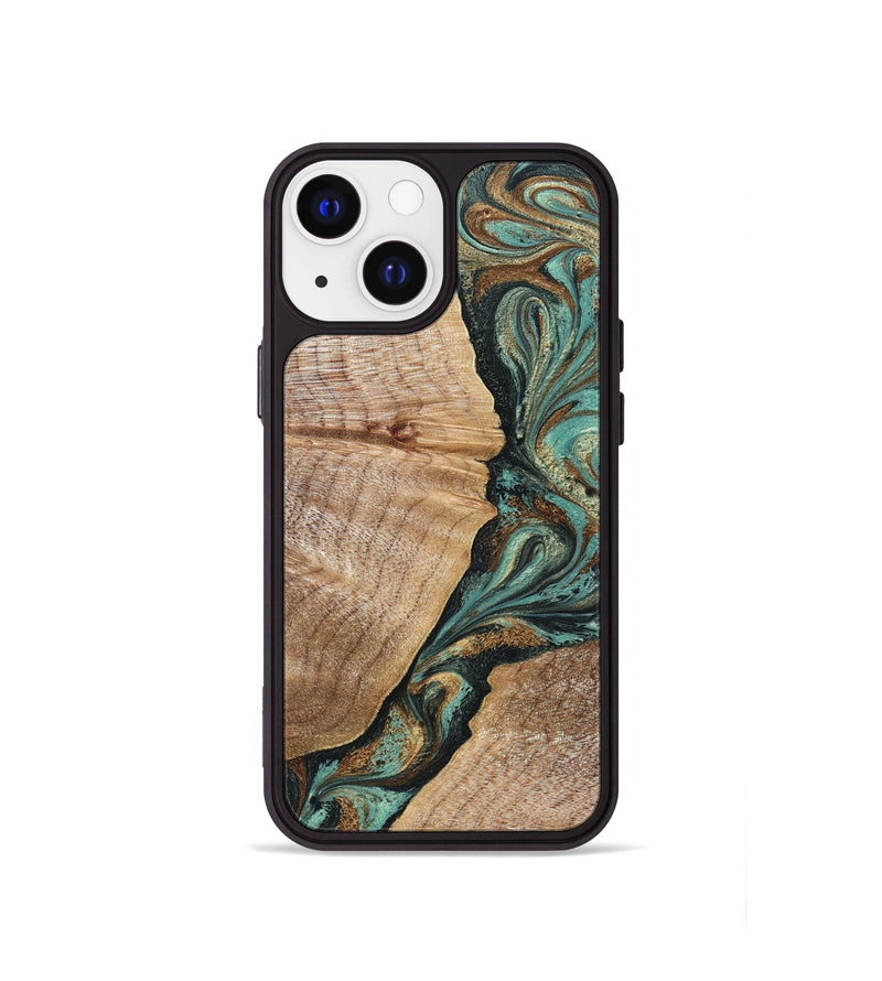 iPhone 13 mini Wood Phone Case - Emmalee (Green, 830552)