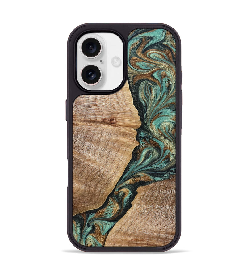 iPhone 17 Wood Phone Case - Emmalee (Green, 830552)