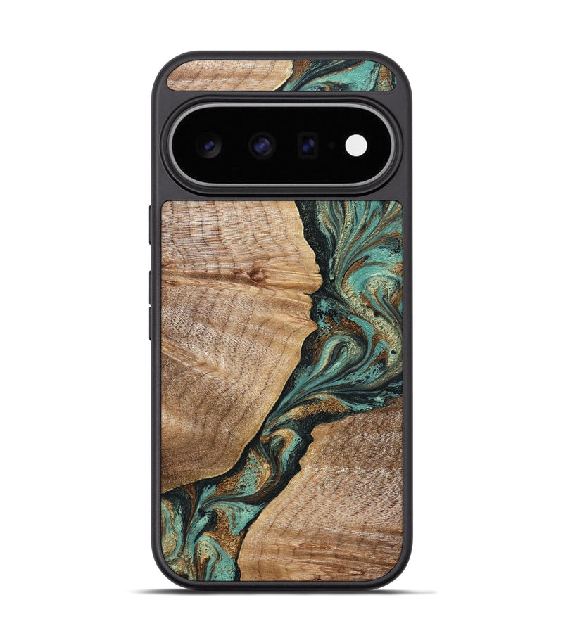 Pixel 11 Pro Wood Phone Case - Emmalee (Green, 830552)