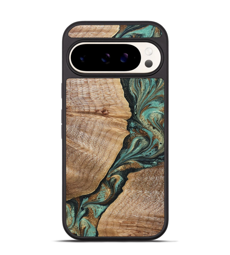 Pixel 9 Pro Wood Phone Case - Emmalee (Green, 830552)