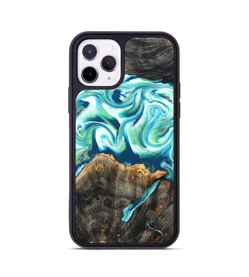 iPhone 11 Pro Wood Phone Case - Mittie (Neon, 830553)