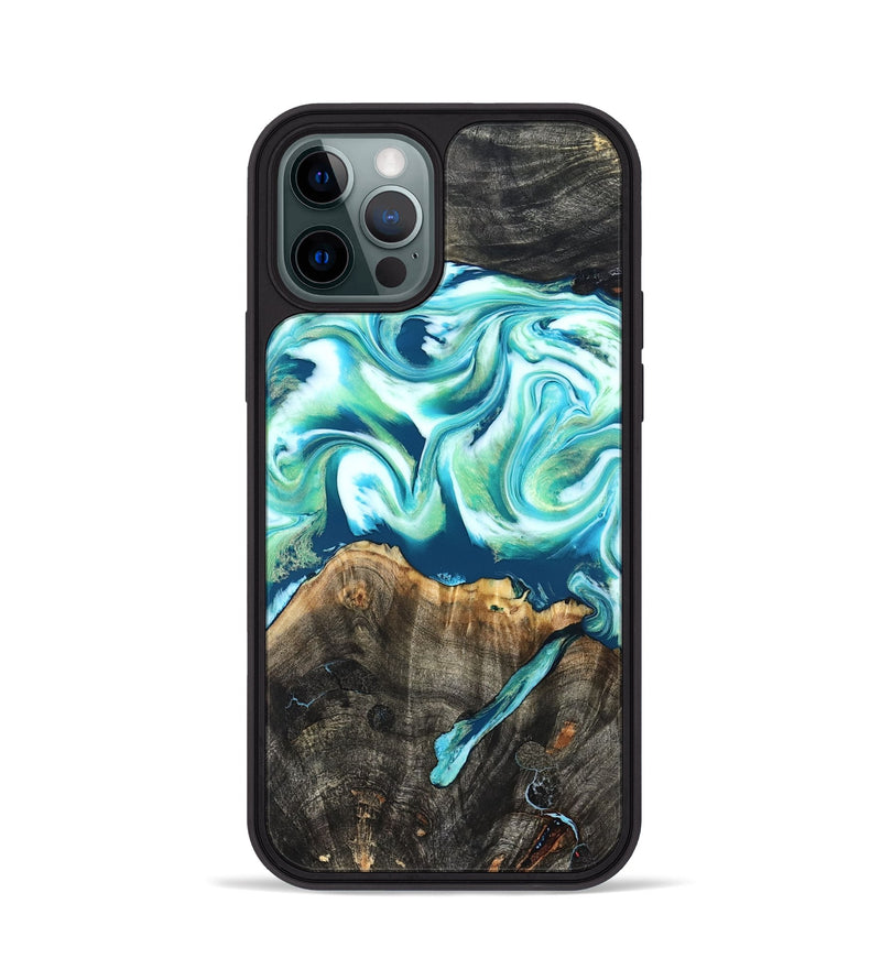 iPhone 12 Pro Wood Phone Case - Mittie (Neon, 830553)