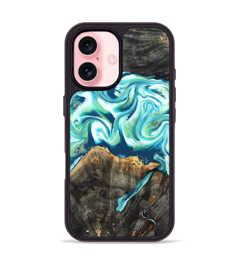 iPhone 16 Wood Phone Case - Mittie (Neon, 830553)