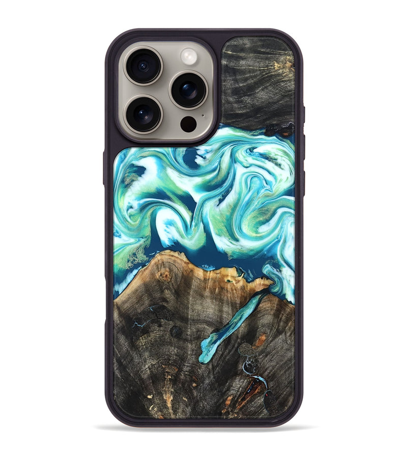 iPhone 16 Pro Max Wood Phone Case - Mittie (Neon, 830553)