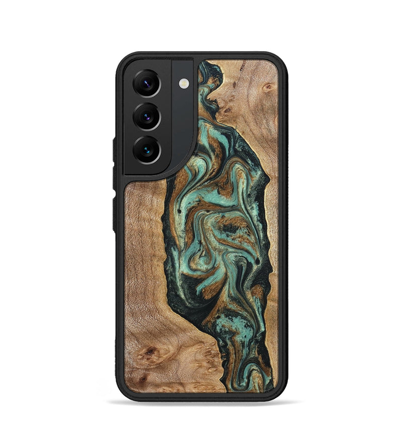 Galaxy S22 Wood Phone Case - Jaziel (Green, 830561)