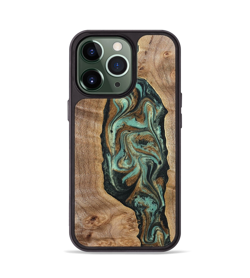 iPhone 13 Pro Wood Phone Case - Jaziel (Green, 830561)