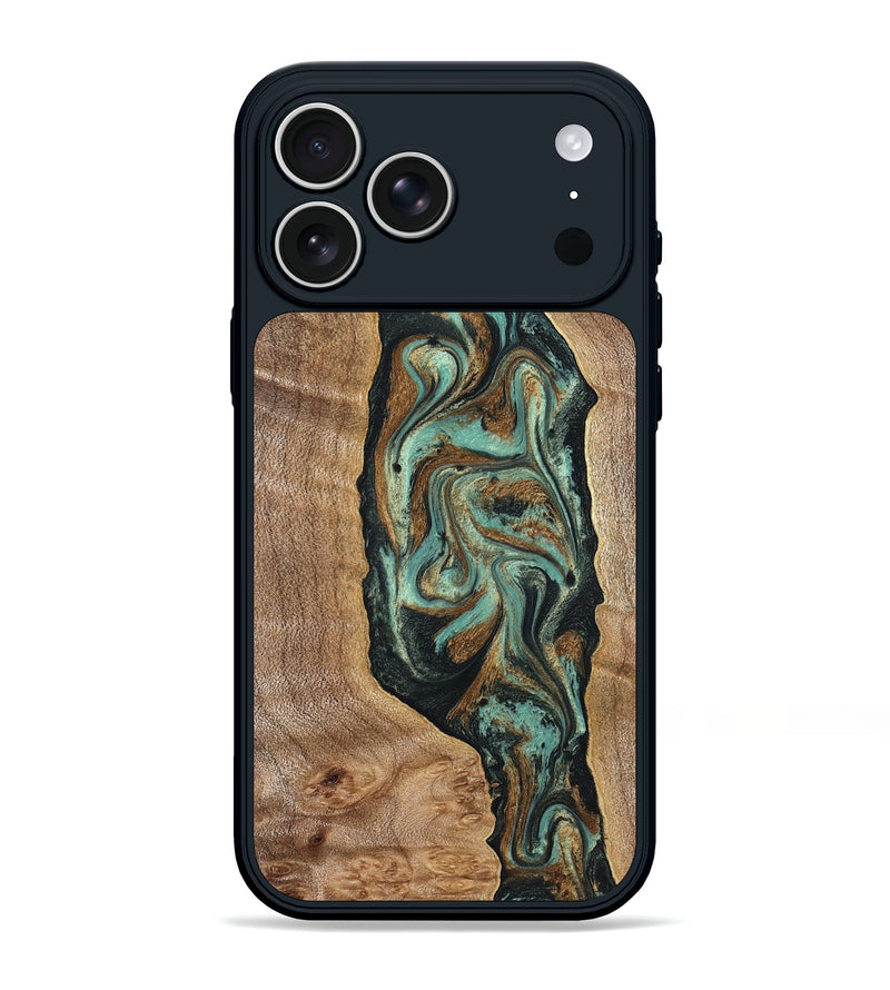 iPhone 17 Pro Max Wood Phone Case - Jaziel (Green, 830561)