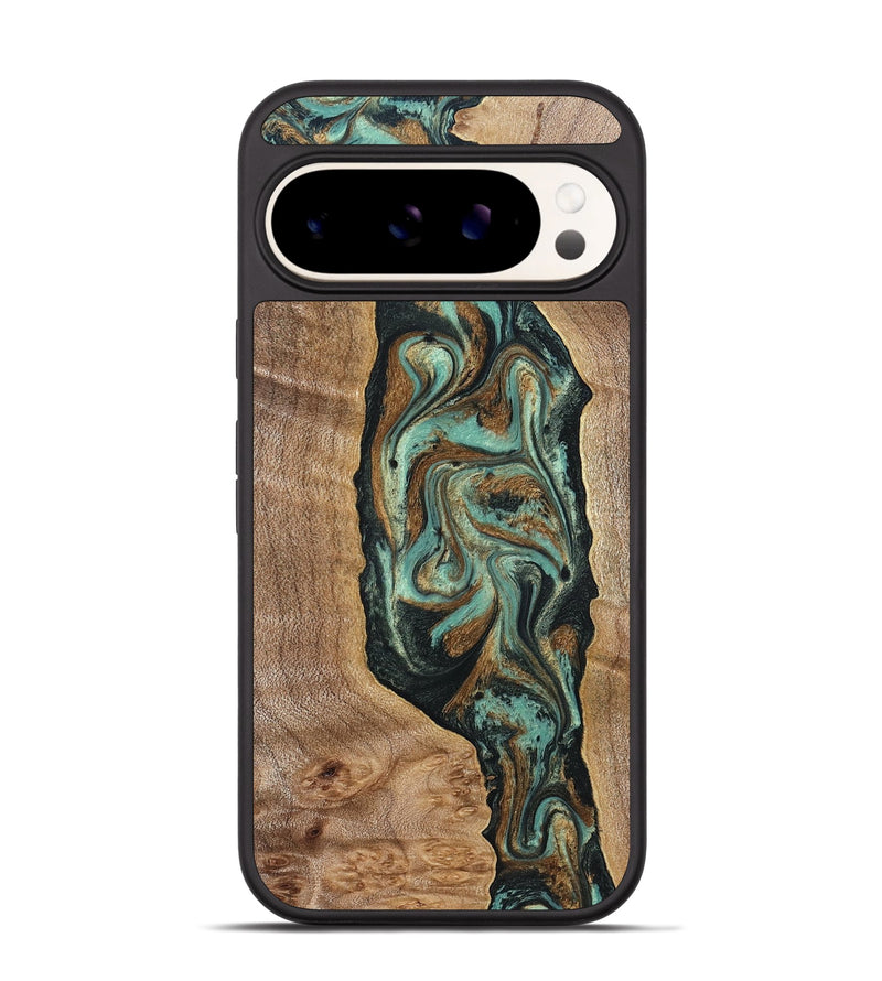 Pixel 9 Wood Phone Case - Jaziel (Green, 830561)