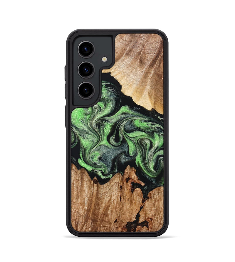 Galaxy S24 Wood Phone Case - Amiya (Green, 830565)
