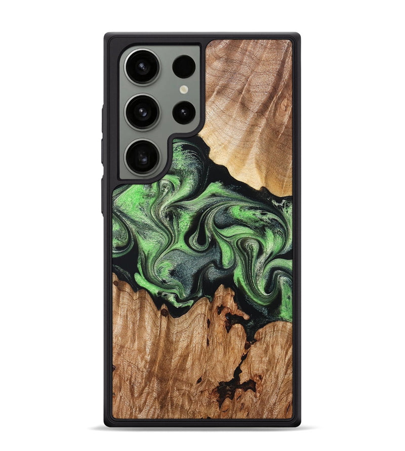 Galaxy S24 Ultra Wood Phone Case - Amiya (Green, 830565)